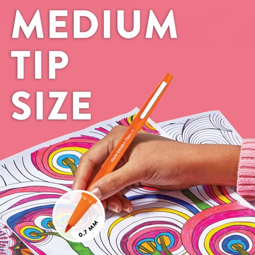 Papermate Flair Original Felt Tip Pens Assorted (Pack of 16) 2061394