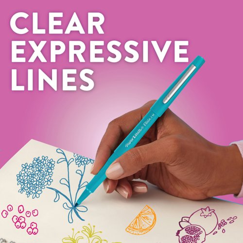 Papermate Flair Original Felt Tip Pens Assorted (Pack of 16) 2061394