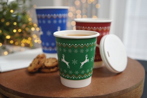 Go-Pak Christmas 8oz Double Wall Cup (Pack of 500) XD04021XM