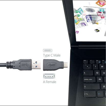 Connekt Gear USB 3 Adapter Type C Male To A Female + Otg Black 26-0430