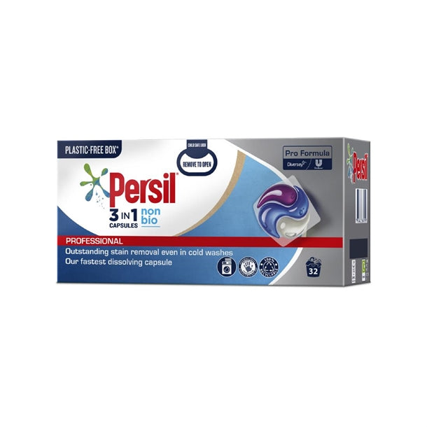 Persil Professional Formula 3in1 Non-Bio Fast Dissolve Capsules 32's