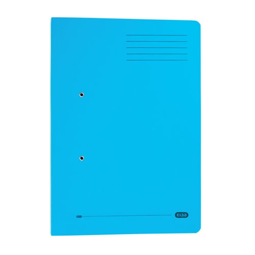 Elba Spring Pocket File Mediumweight Foolscap Blue (Pack of 25) 100090146
