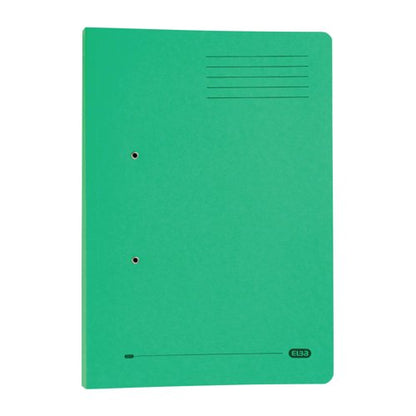 Elba Spring Pocket File Mediumweight Foolscap Green (Pack of 25) 100090147