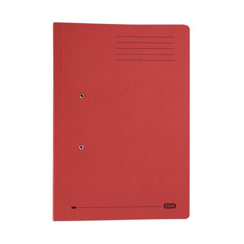 Elba Spring Pocket File Mediumweight Foolscap Red (Pack of 25) 100090149
