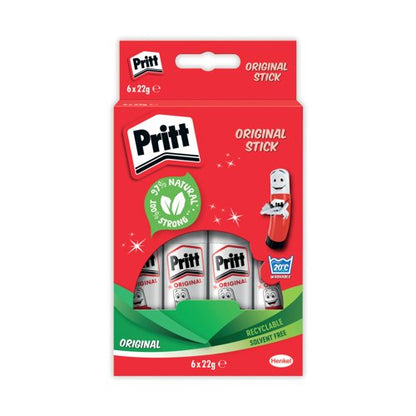 Pritt Stick Glue Stick 22g (6 Pack) 10456071