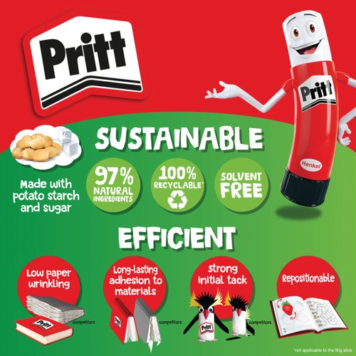 Pritt Stick Medium 22g Glue Stick (12 Pack) 1456074