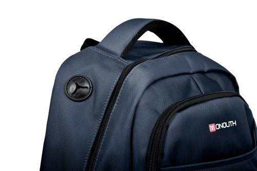 Monolith 15.6 Inch Business Commuter Laptop Backpack USB/Headphone Port Navy Blue 9114B