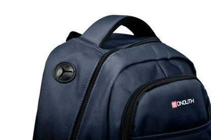 Monolith 15.6 Inch Business Commuter Laptop Backpack USB/Headphone Port Navy Blue 9114B