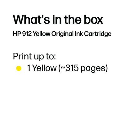 HP 912 Original Ink Cartridge 2.93-ml Yellow 3YL79AE