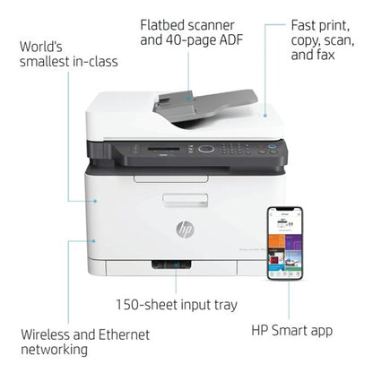 HP Color Laser 179Fnw A4 4-in-1 Wireless Colour Laser Printer 4ZB97A