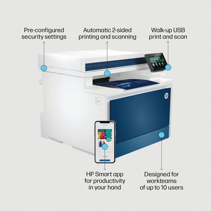 HP Color LaserJet Pro 4302fdw A4 4-in-1 Wireless Colour Laser Printer 5HH64F#B19