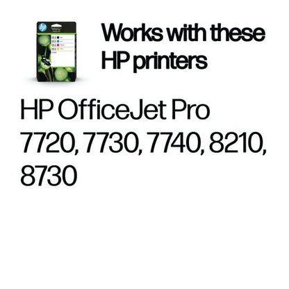 HP 953 Original Ink Cartridge 9/20-ml CMYK 4-pack 6ZC69AE