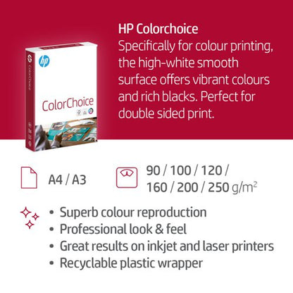 HP Color Choice LASER A4 120gsm White (Pack of 250) HCL0330