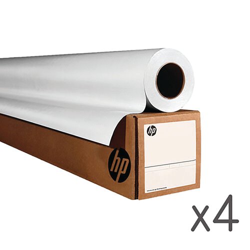 HP Bright White Inkjet Paper 914mmx45.7m 90gsm Bright White (Pack of 2) A6DE6A