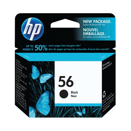 HP 56 Original Ink Cartridge 19-ml Black C6656AE