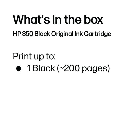 HP 350 Original Ink Cartridge 5-ml Black CB335EE