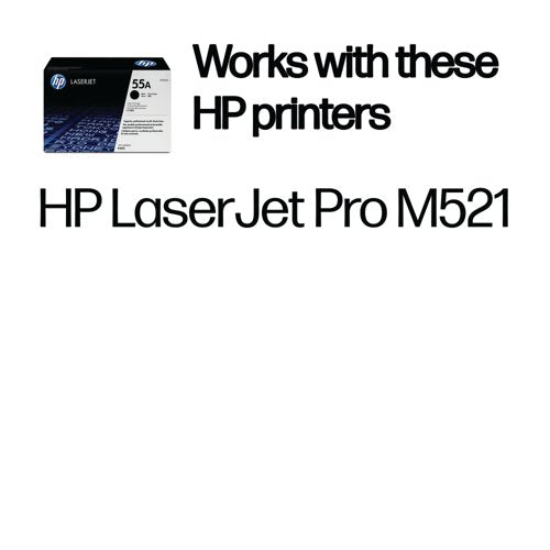 HP 55A Original LaserJet Toner Cartridge Black CE255A