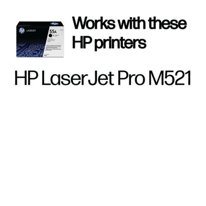 HP 55A Original LaserJet Toner Cartridge Black CE255A