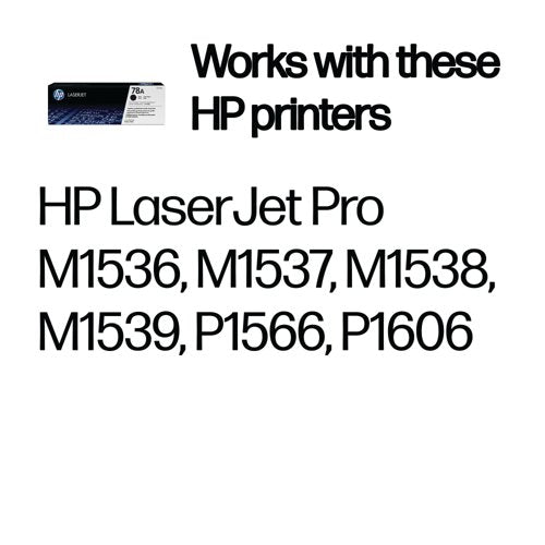 HP 78A Original LaserJet Toner Cartridge Black CE278A