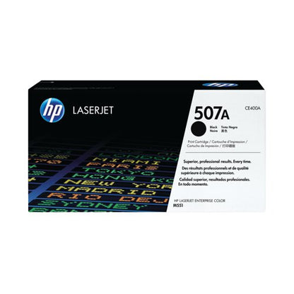 HP 507A Original LaserJet Toner Cartridge Black CE400A