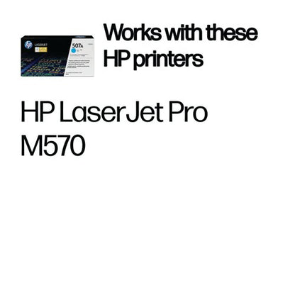 HP 507A Original LaserJet Toner Cartridge Cyan CE401A