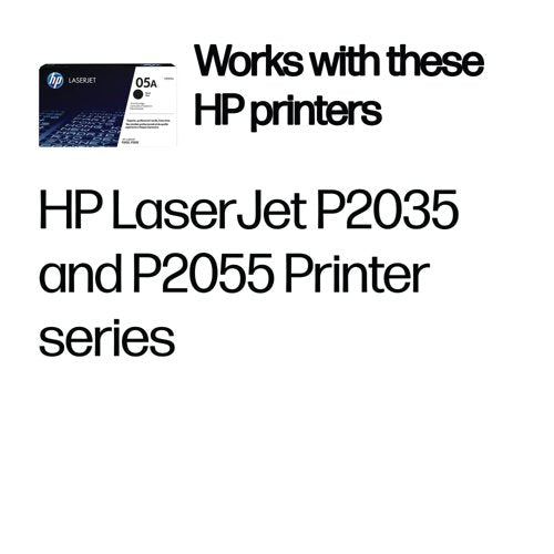 HP 05A Original LaserJet Toner Cartridge Black CE505A