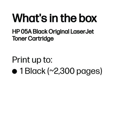 HP 05A Original LaserJet Toner Cartridge Black 2-pack CE505D