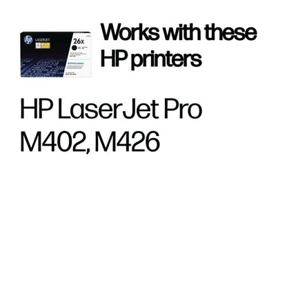 HP 26X Original LaserJet Toner Cartridge High Yield Black CF226X