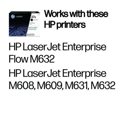 HP 37X Original LaserJet Toner Cartridge High Yield Black CF237X