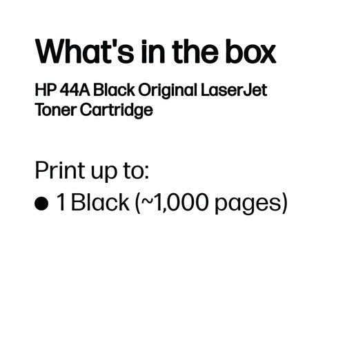 HP 44A Original LaserJet Toner Cartridge Black CF244A