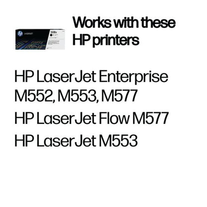HP 508X Original LaserJet Toner Cartridge High Yield Black CF360X