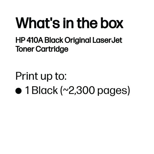 HP 410A Original LaserJet Toner Cartridge Black CF410A