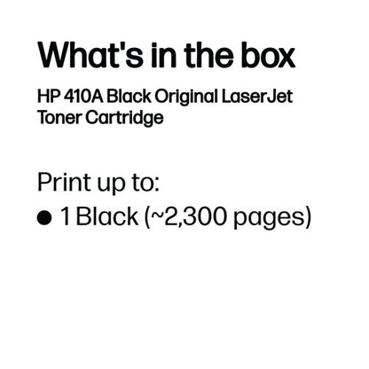HP 410A Original LaserJet Toner Cartridge Black CF410A