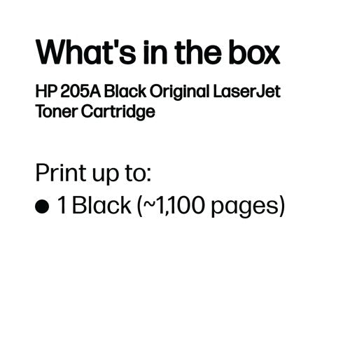 HP 205A Original LaserJet Toner Cartridge Black CF530A