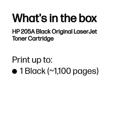 HP 205A Original LaserJet Toner Cartridge Black CF530A