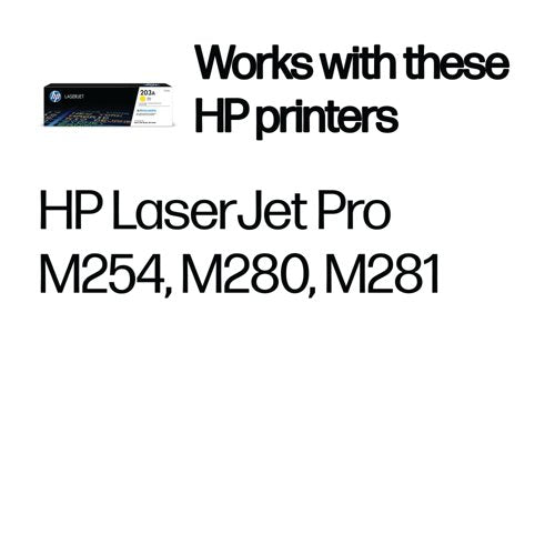 HP 203A Original LaserJet Toner Cartridge Yellow CF542A