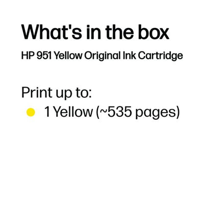 HP 951 Original Ink Cartridge 8-ml Yellow CN052AE