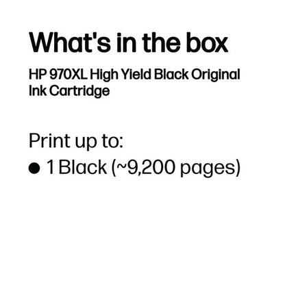 HP 970XL Original Ink Cartridge High Yield Black CN625AE