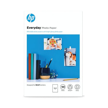 HP Everyday Glossy Photo Paper 10 x 15cm (Pack of 100) CR757A