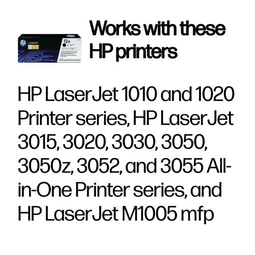 HP 12A Original LaserJet Toner Cartridge Black 2-pack Q2612AD
