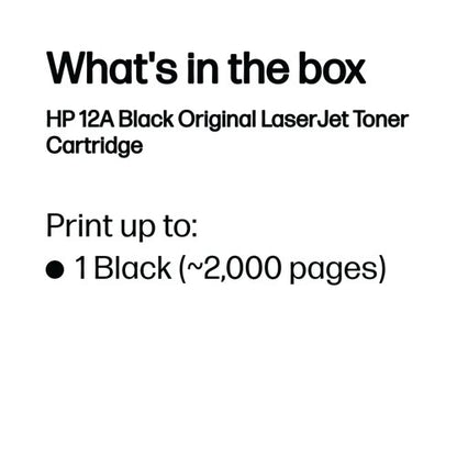 HP 12A Original LaserJet Toner Cartridge Black 2-pack Q2612AD