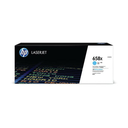 HP 658X Original LaserJet Toner Cartridge High Yield Cyan W2001X