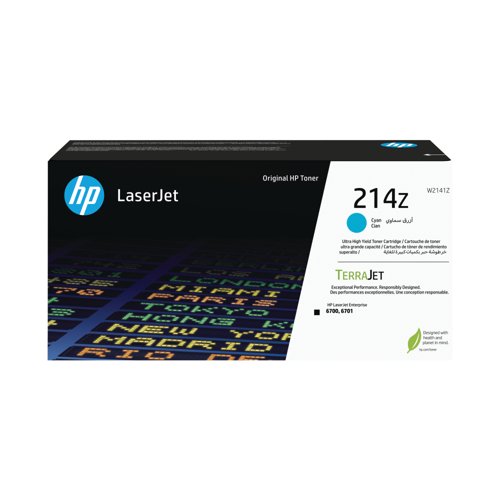 HP 214Z Original LaserJet Toner Cartridge Ultra High Yield Cyan W2141Z