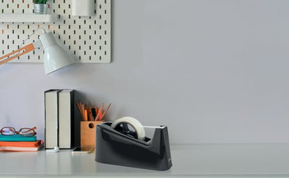 Rapesco Germ-Savvy 500 Tape Dispenser Heavy Duty Black RPTD500B