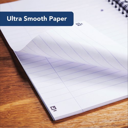 Oxford My Notes Card Cover Wirebound Notebook 100 Pages A4 Blue (5 Pack) 400020193