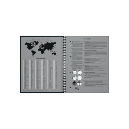 Oxford Hardback Wirebound Notebook 160 Pages Special Edition A4+ Black 400194457-S