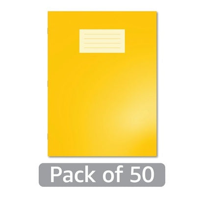 Hamelin Oxford Exercise Book 8mm Lined 80 Page A4+ Yellow (Pack of 50) 400206516