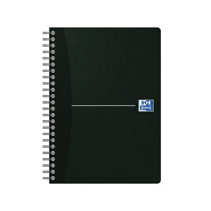 Oxford Card Cover Wirebound Notebook A5 Black (5 Pack) 100103627