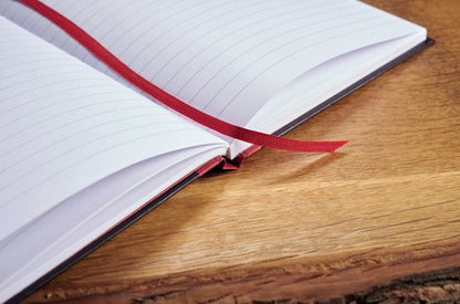Oxford Black N Red Hardback Casebound Recycled Notebook 192 Pages A4 (Pack of 2) 400194939