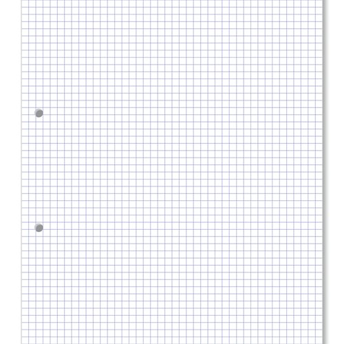 Hamelin Loose Leaf Paper 5mm Squared 1000 Page Punched 2 Hole A4 (Pack of 5) 100103318
